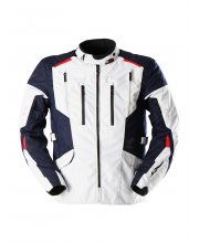 Blue/Pearl/Red Furygan Brooks Textile Motorcycle Jacket at JTS Biker Clothing